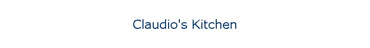 Claudio's Kitchen